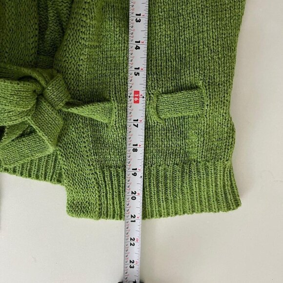 y2k green girly fairy granola tie front cardigan - Picture 6 of 8